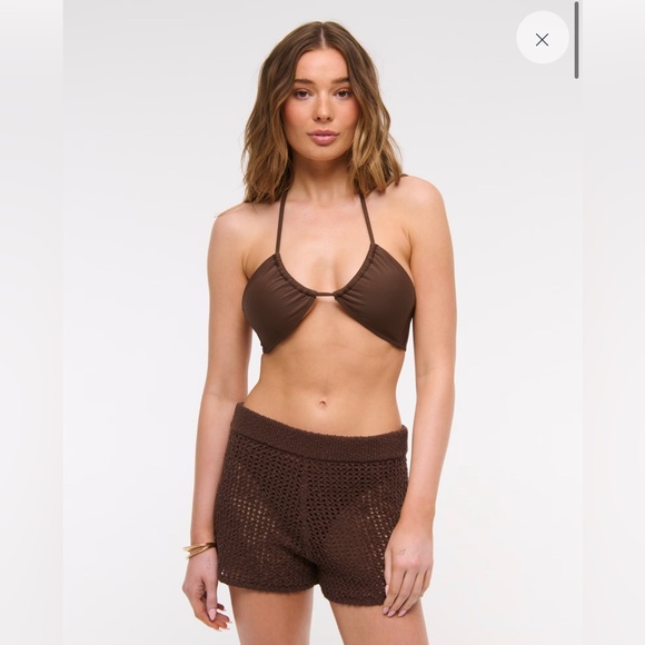 Abercrombie & Fitch Other - Abercrombie Crochet-Style Coverup Short (Brown)